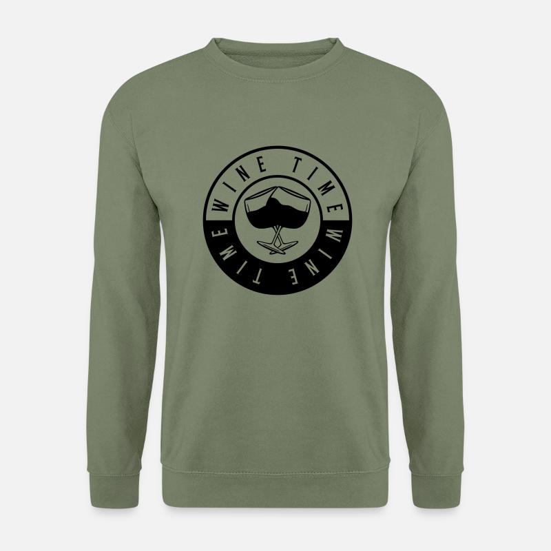 time wine - Unisex Pullover - Armeegrün
