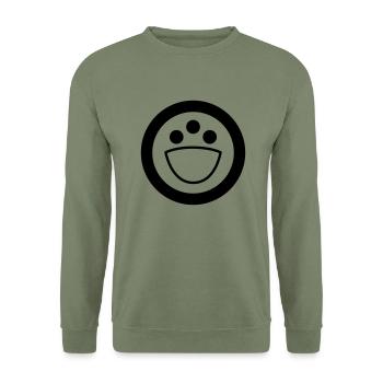aliens - Unisex Pullover - Armeegrün - Vorne - Alina (178cm) & Michal (187cm)