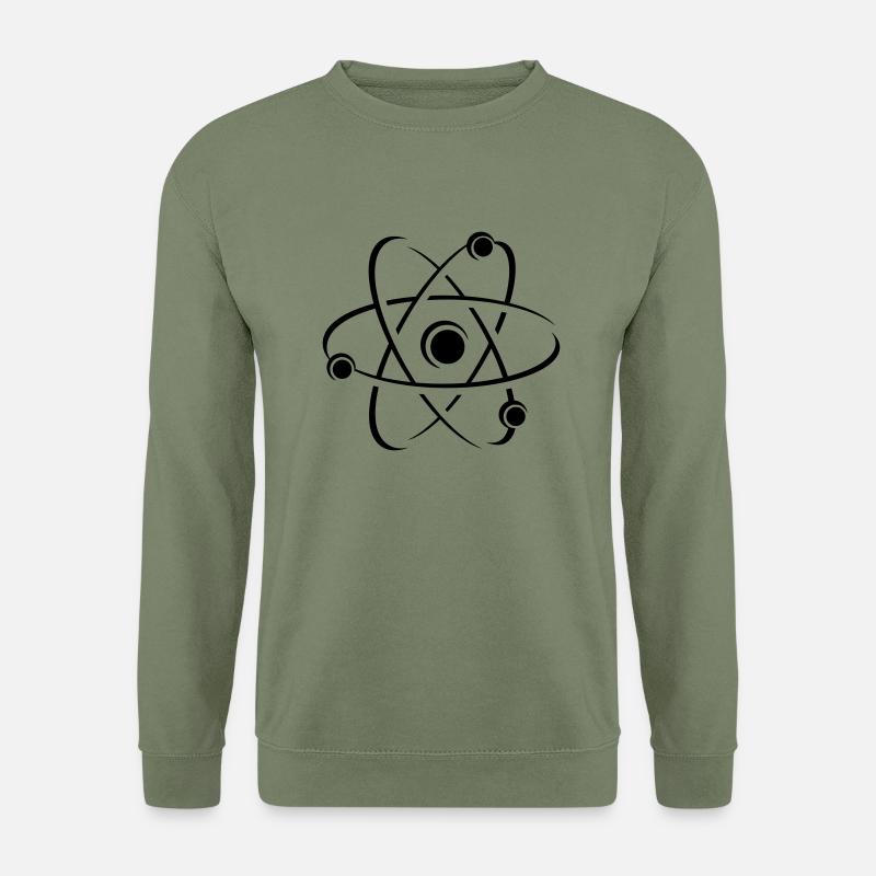 Icône de l'atome de science - Sweat-shirt Unisexe - vert militaire