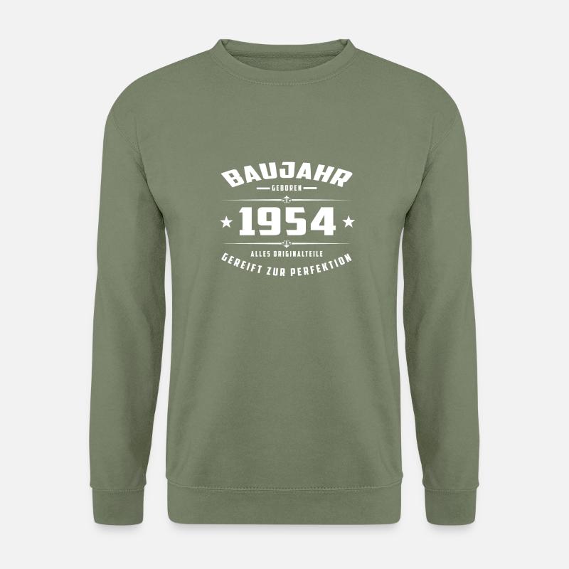 Baujahr - 1954 - Unisex Pullover - Armeegrün