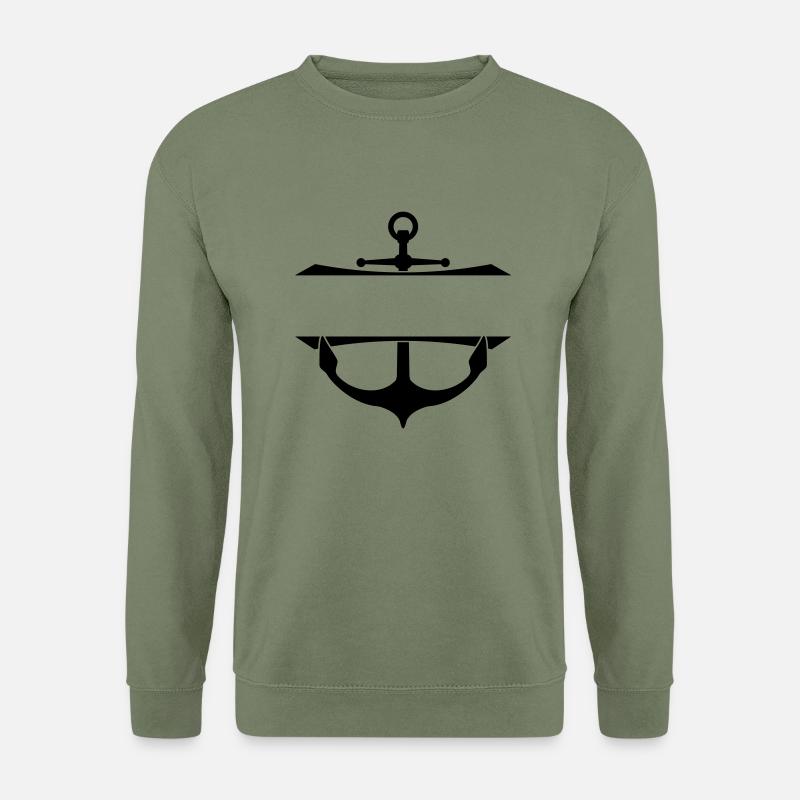 Insert Text Anchor - Unisex Sweatshirt - army green