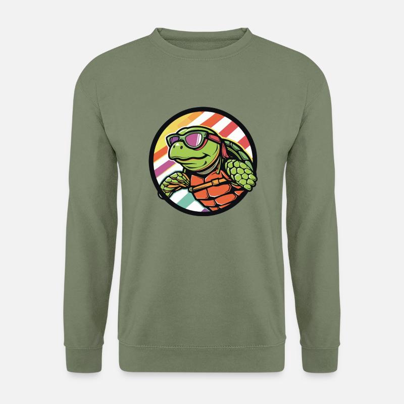 Turtle Comic Cool - Unisex Sweatshirt - army green