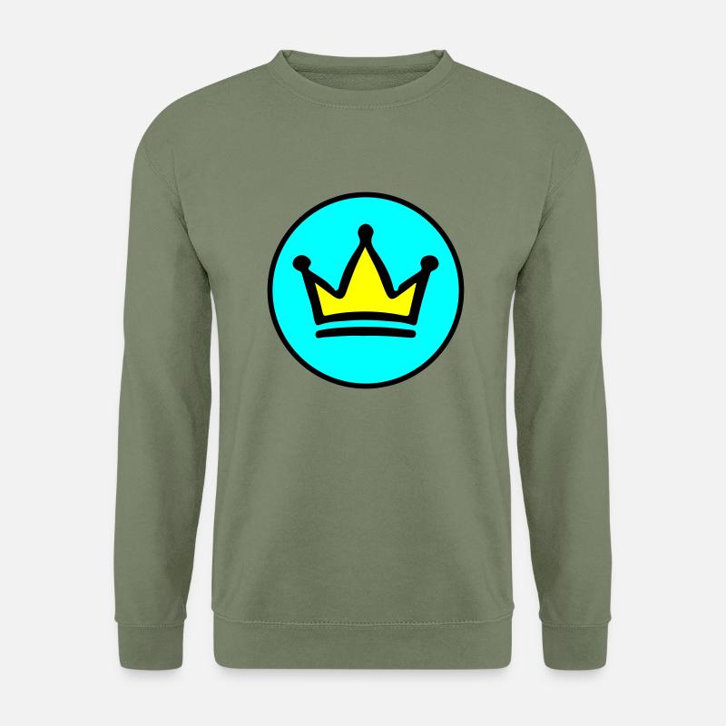 Krone Symbol Zeichen - Unisex Pullover - Armeegrün