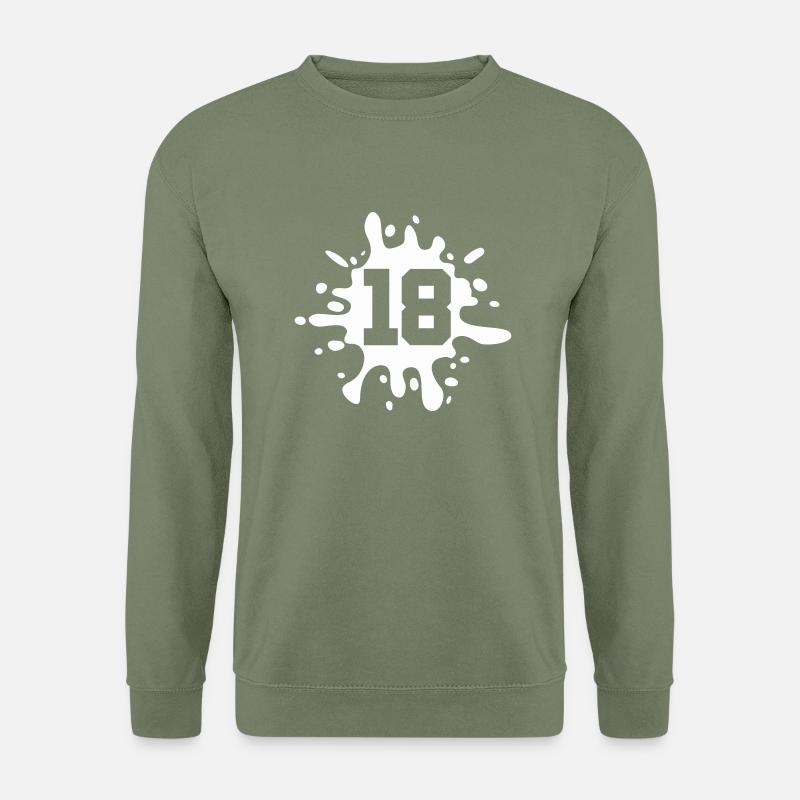 Farbklecks klecks 18 - Unisex Pullover - Armeegrün