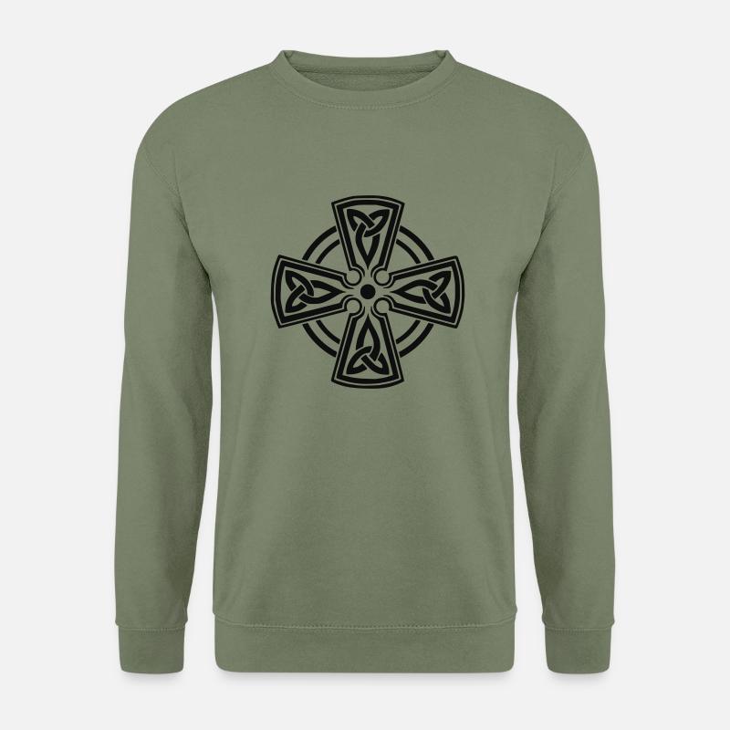 CELTIC CROSS - Unisex Pullover - Armeegrün