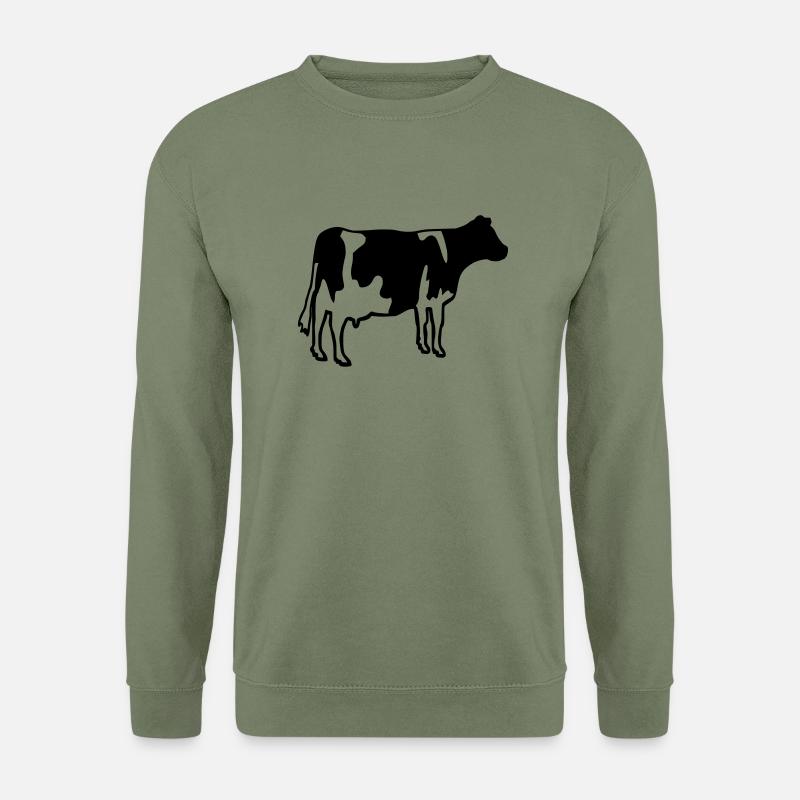 Kuh - Unisex Pullover - Armeegrün