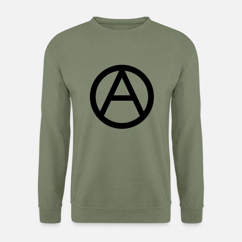 Anarchie Symbol - Unisex Pullover - Armeegrün