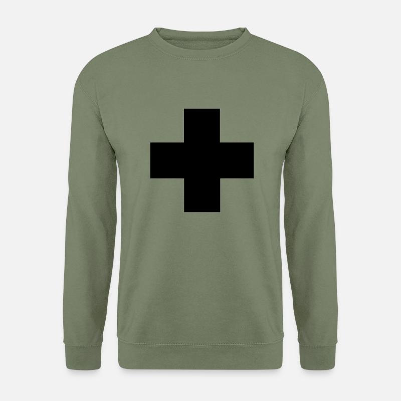 Erste-Hilfe-Kreuz - Unisex Pullover - Armeegrün