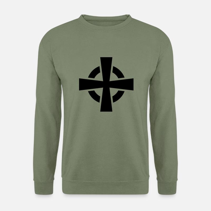 Celtic Cross - Unisex Pullover - Armeegrün
