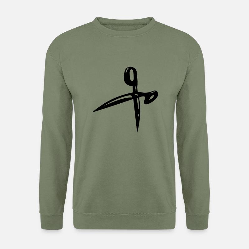 Scissors - Unisex Sweatshirt - army green