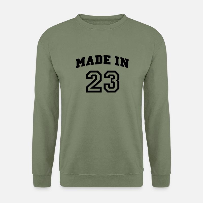 mp_madein23a - Unisex Pullover - Armeegrün