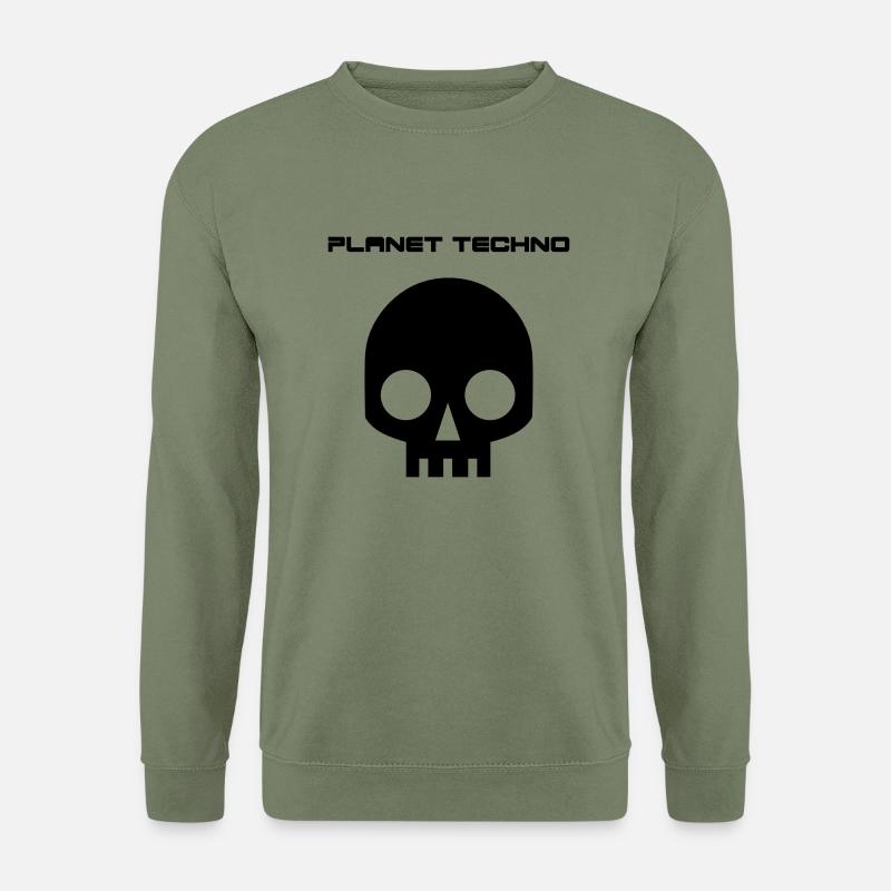PlanetTechno_tee001.eps Vector SVG - Unisex Sweatshirt - army green