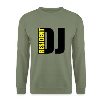 DJ - Unisex Pullover - Armeegrün - Vorne - Alina (178cm) & Michal (187cm)