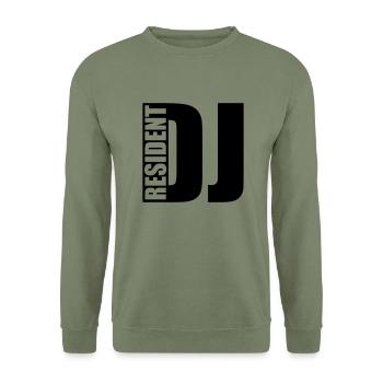 DJ - Unisex Pullover - Armeegrün - Vorne - Alina (178cm) & Michal (187cm)