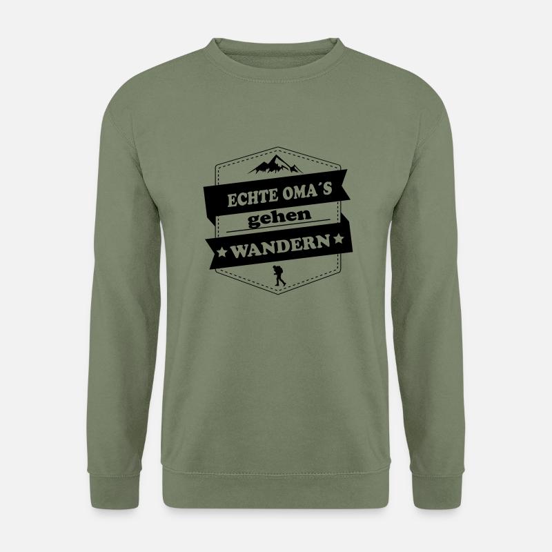 echte oma´s gehen Wandern - Unisex Pullover - Armeegrün