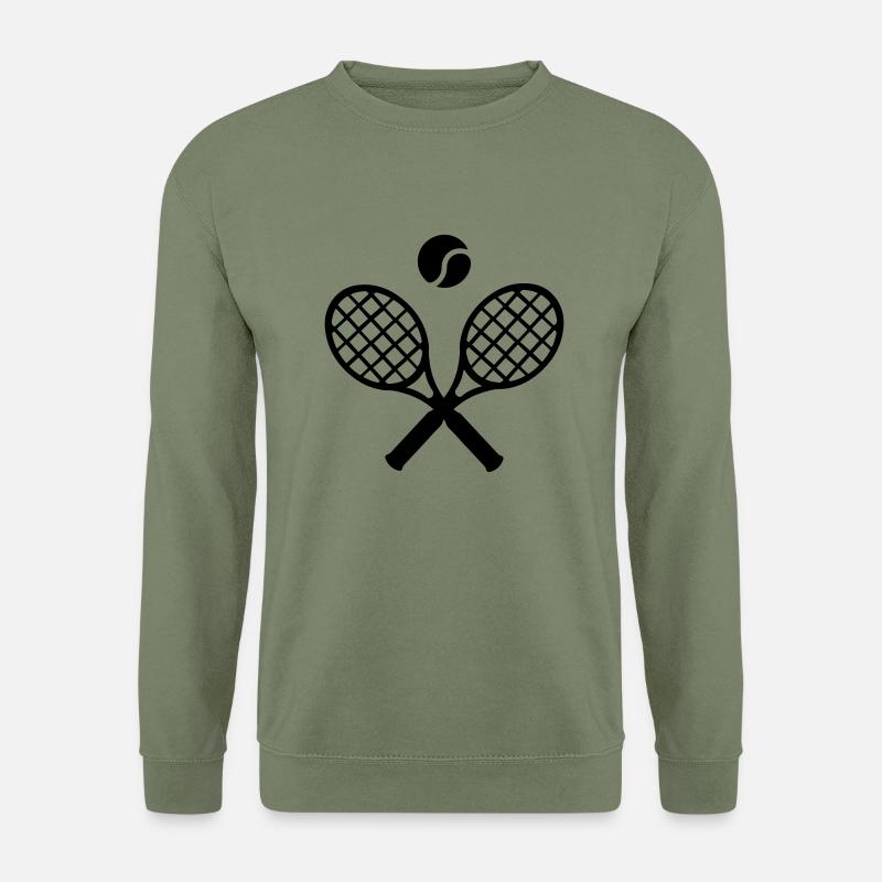 Tennisschläger - Unisex Pullover - Armeegrün