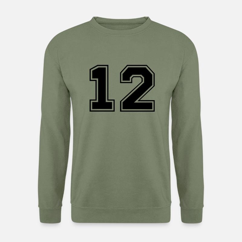 12 - Unisex Pullover - Armeegrün