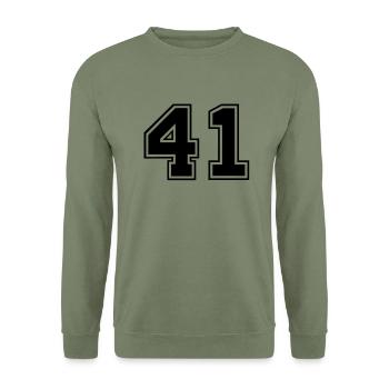 41 - Unisex Sweatshirt - army green - Front - Alina (178cm) & Michal (187cm)