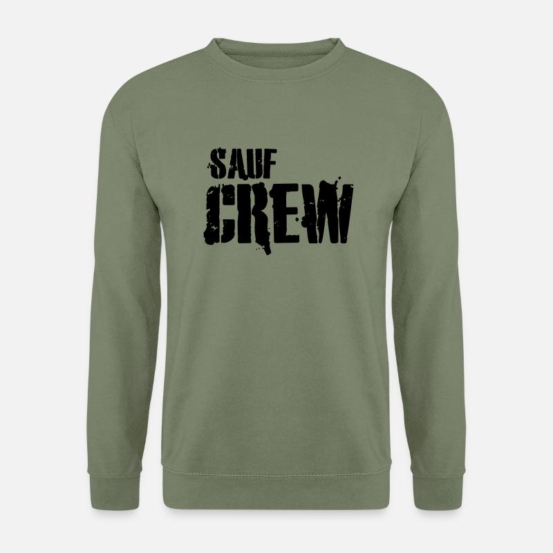 sauf crew - Unisex Pullover - Armeegrün
