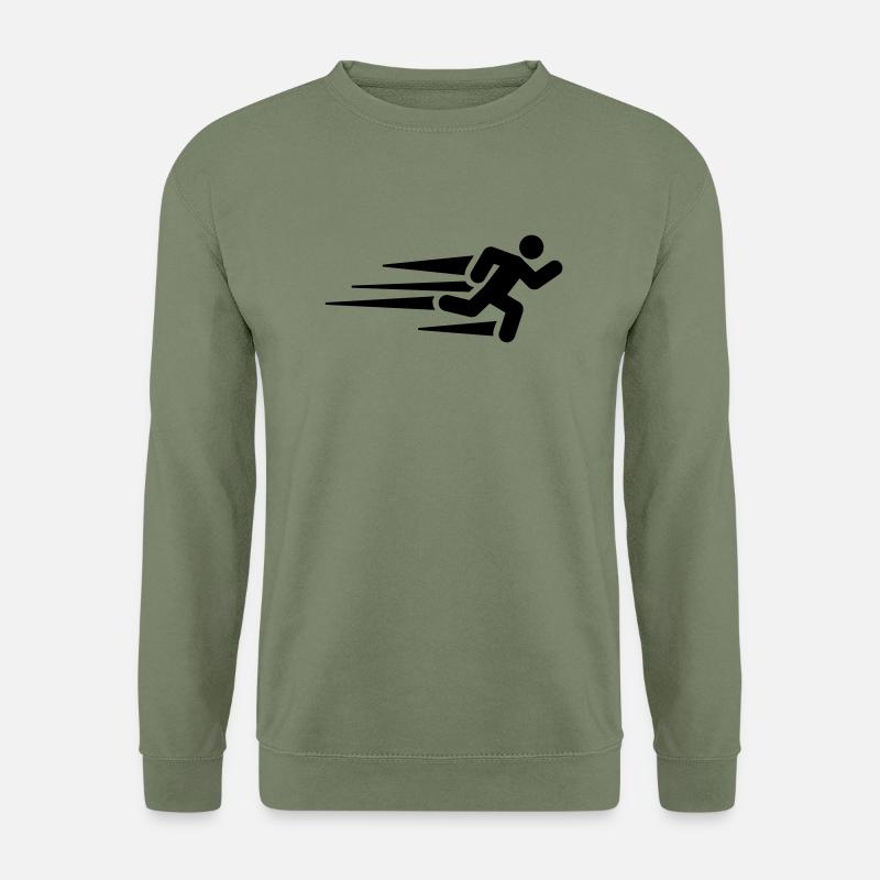 running__man_f1 - Unisex Pullover - Armeegrün