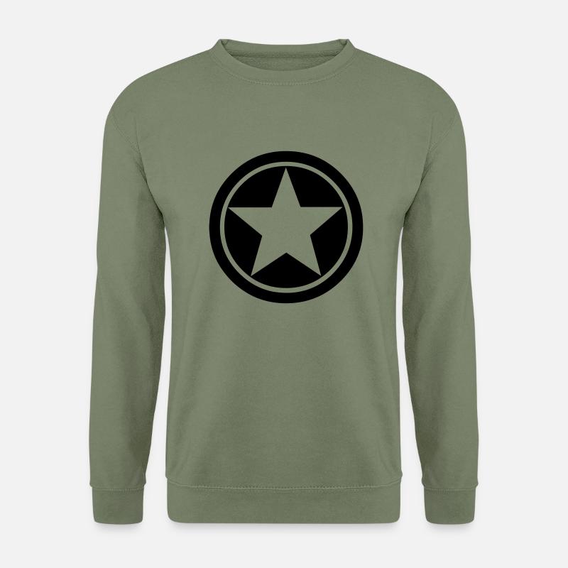 Star Star m - Unisex Pullover - Armeegrün