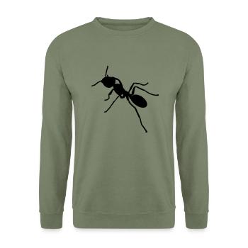 ant - Unisex Sweatshirt - army green - Front - Alina (178cm) & Michal (187cm)