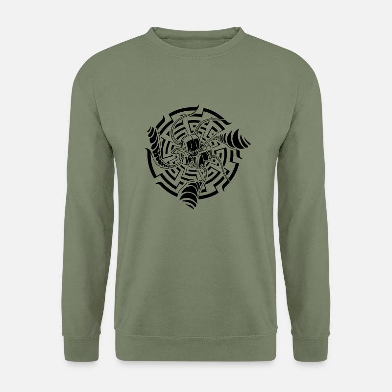 b.robot - Unisex Pullover - Armeegrün