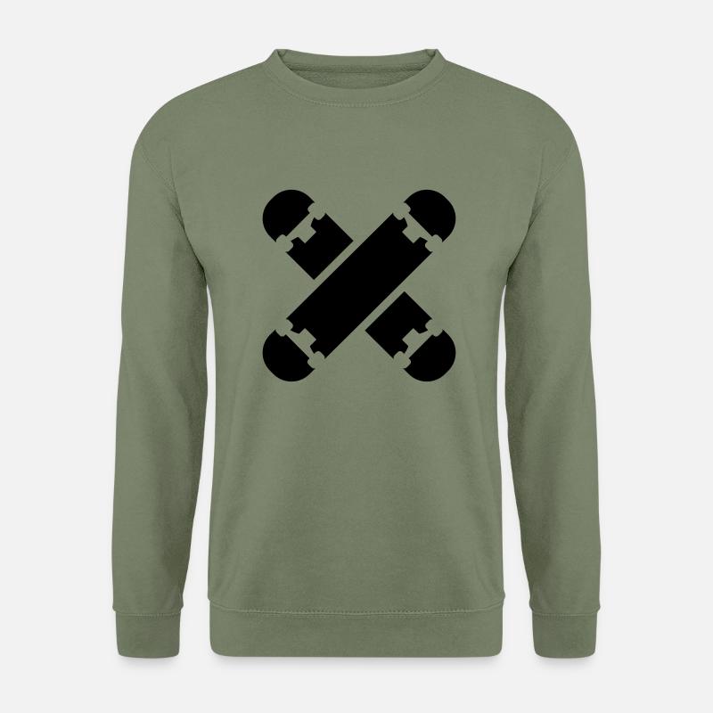 Skateboard - Unisex Pullover - Armeegrün