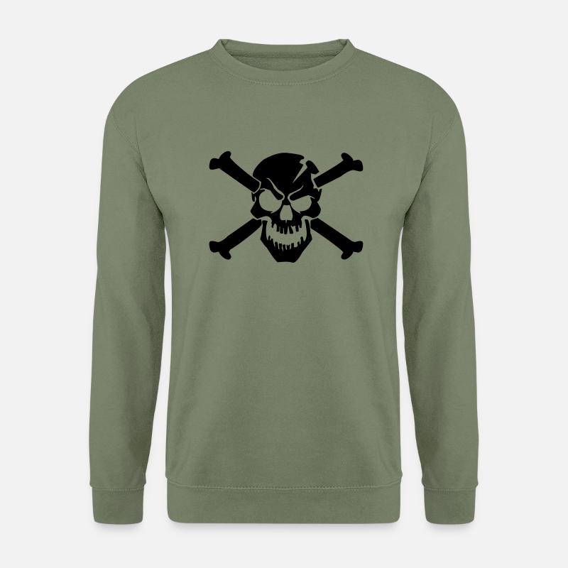 skull bone - Unisex Pullover - Armeegrün