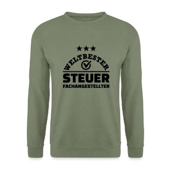 Steuerfachangestellter - Unisex Pullover - Armeegrün - Vorne - Alina (178cm) & Michal (187cm)