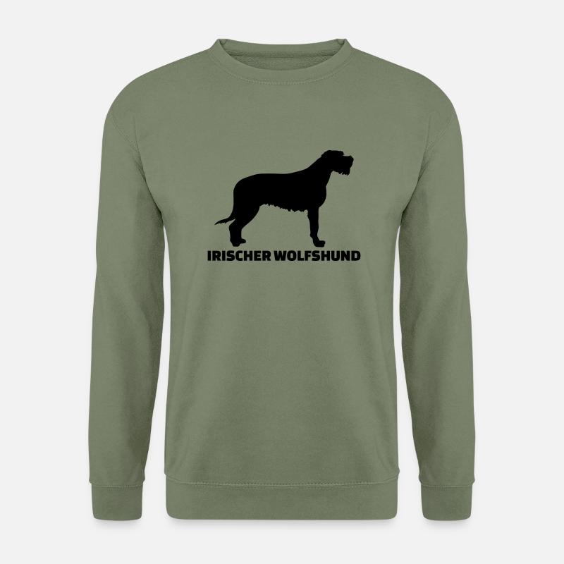 Irischer Wolfshund - Unisex Pullover - Armeegrün