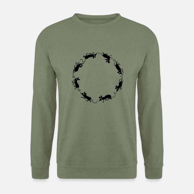 Mäuse - Unisex Pullover - Armeegrün