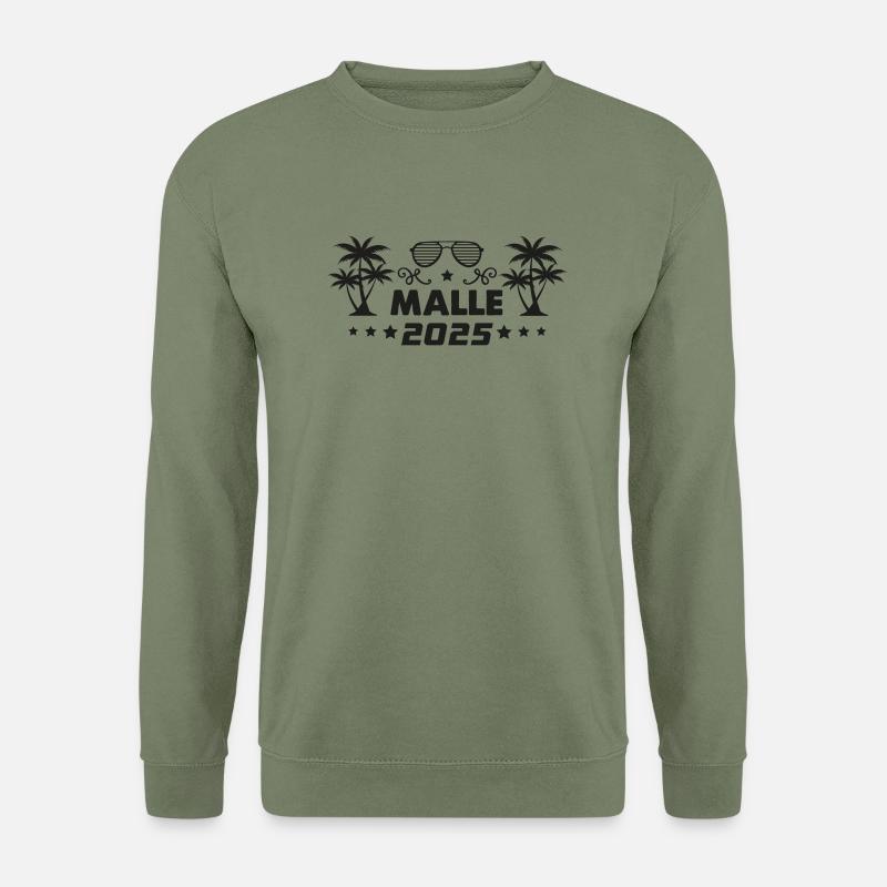 malle 2025 mallorca - Unisex Pullover - Armeegrün
