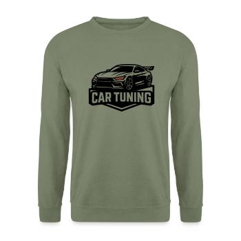 Auto Tuning - Unisex Pullover - Armeegrün - Vorne - Alina (178cm) & Michal (187cm)