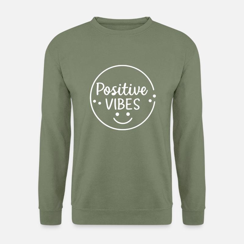 Positive Stimmung - Unisex Pullover - Armeegrün