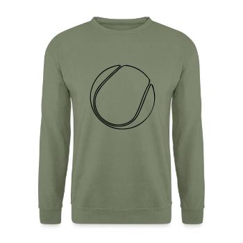 Tennisball - Unisex Pullover - Armeegrün - Vorne - Alina (178cm) & Michal (187cm)