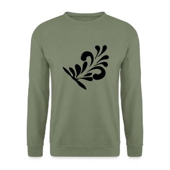 Bembel Schwung Frankfurt - Unisex Pullover - Armeegrün - Vorne - Alina (178cm) & Michal (187cm)