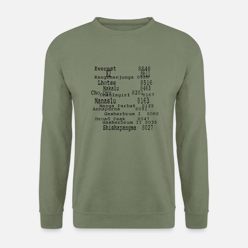 Die acht Tausende - Unisex Pullover - Armeegrün