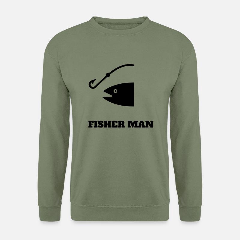 FISHER MAN - Unisex Pullover - Armeegrün