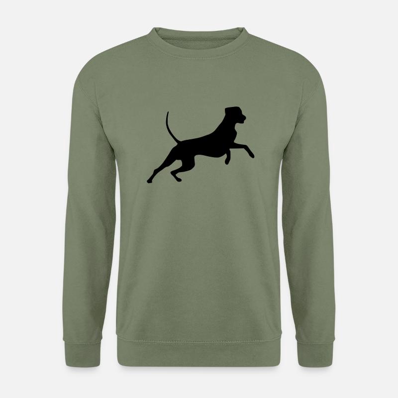 rhodesian_ridgeback_cb - Sweat-shirt Unisexe - vert militaire