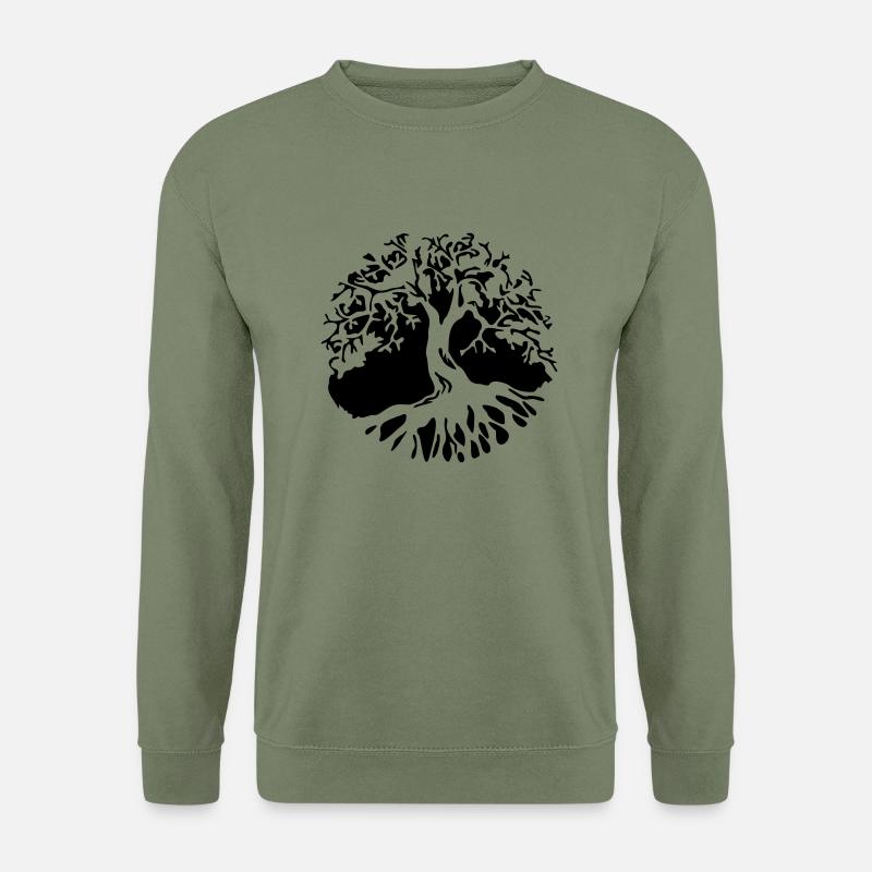 tree of life invert - el árbol de la vivir - Unisex Pullover - Armeegrün