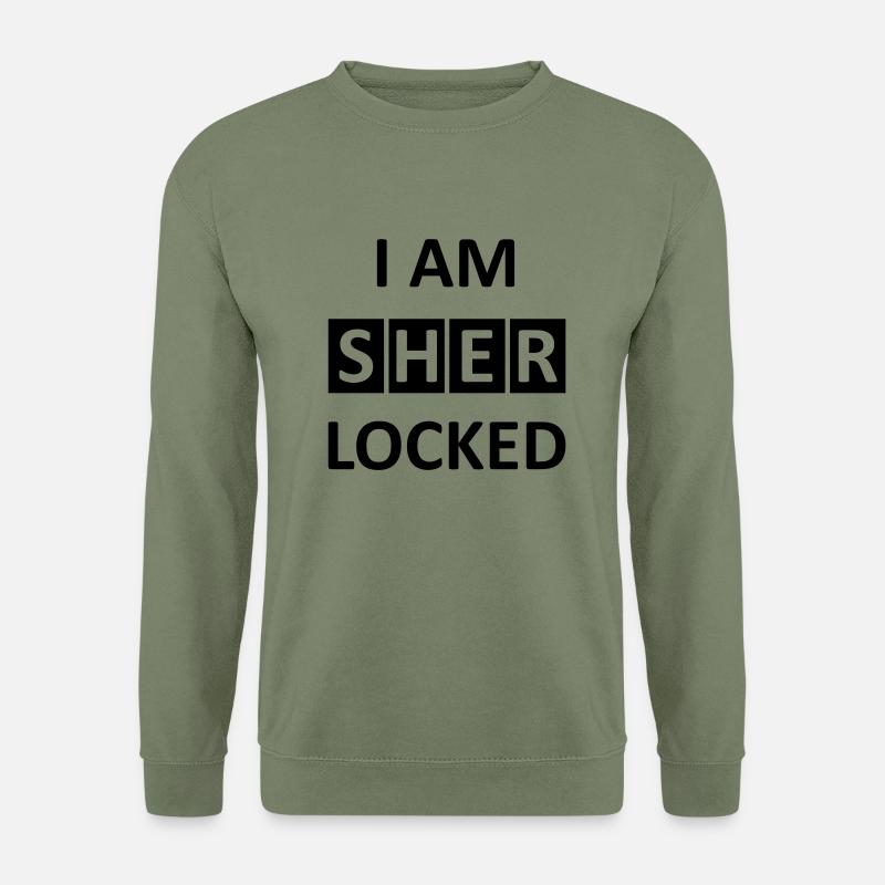 I AM SHERLOCKED - Unisex Sweatshirt - army green