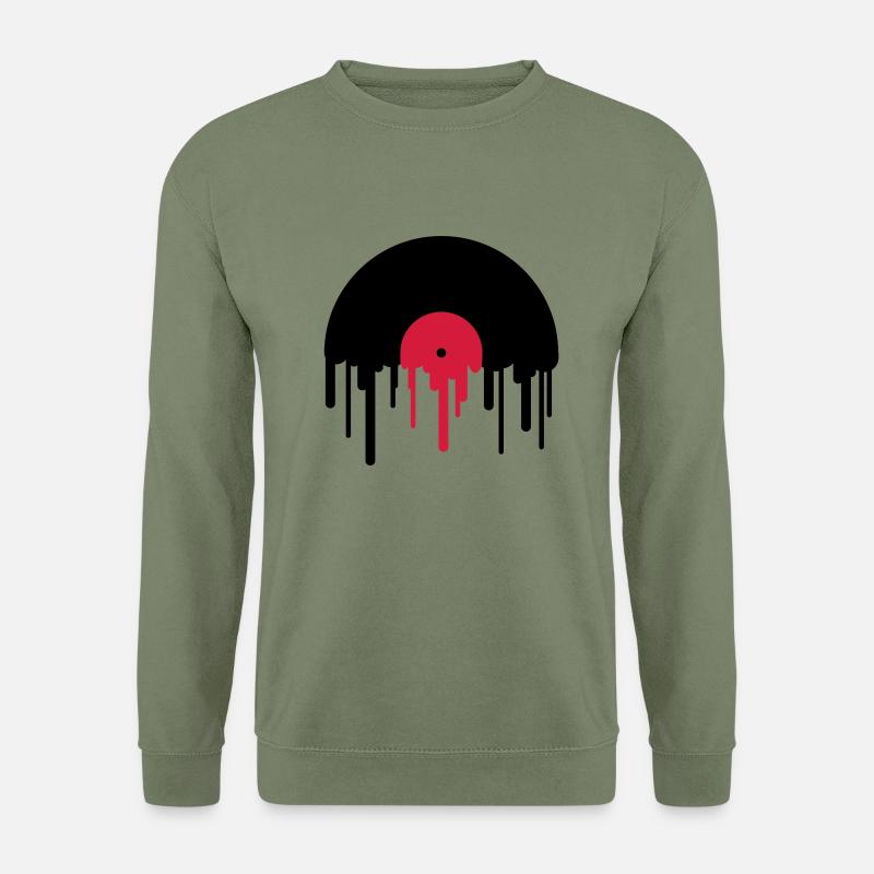 record_disc - Unisex Pullover - Armeegrün