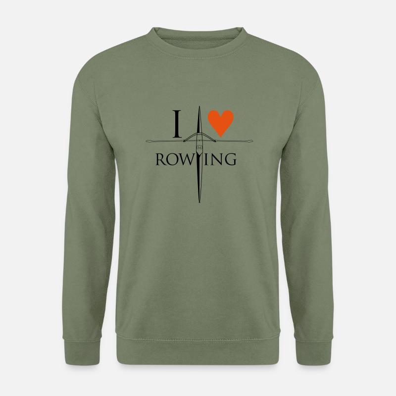i love rowing - Unisex Pullover - Armeegrün