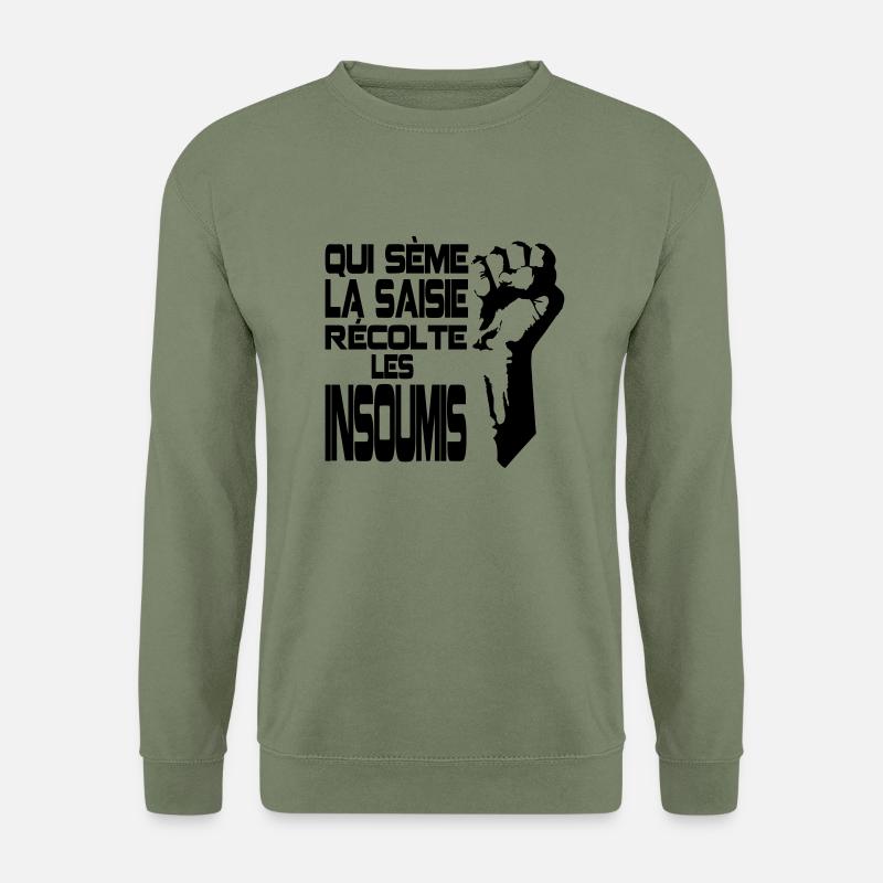 Sauen in die rebellischen Pflanzen - Unisex Pullover - Armeegrün