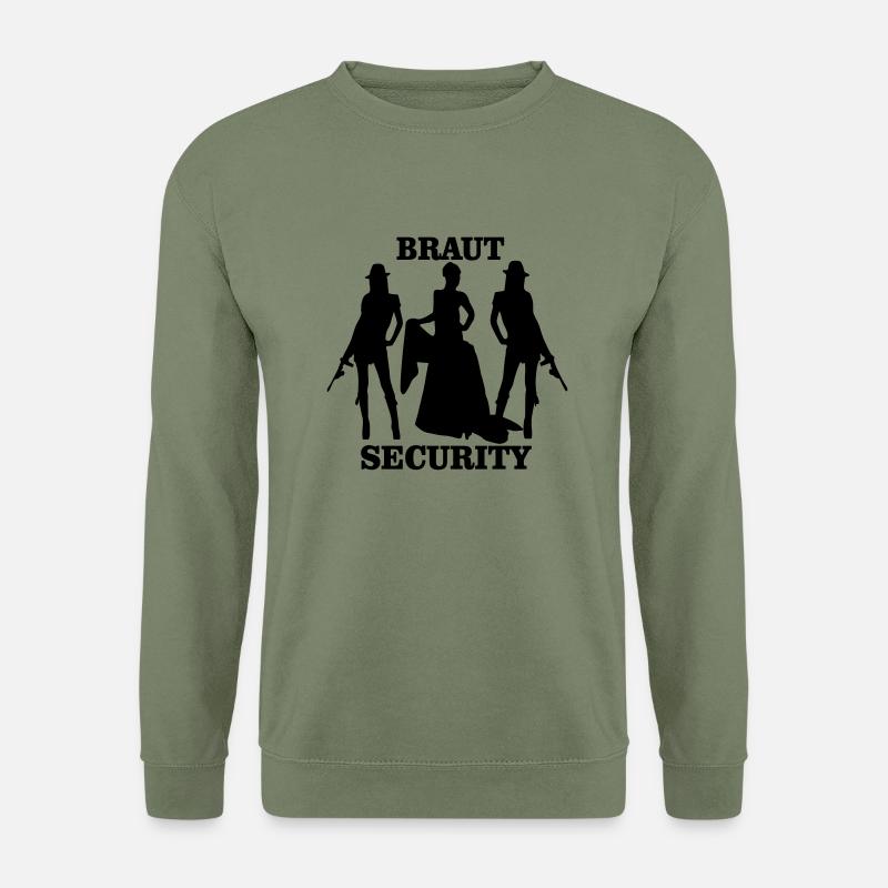 braut security - Unisex Pullover - Armeegrün