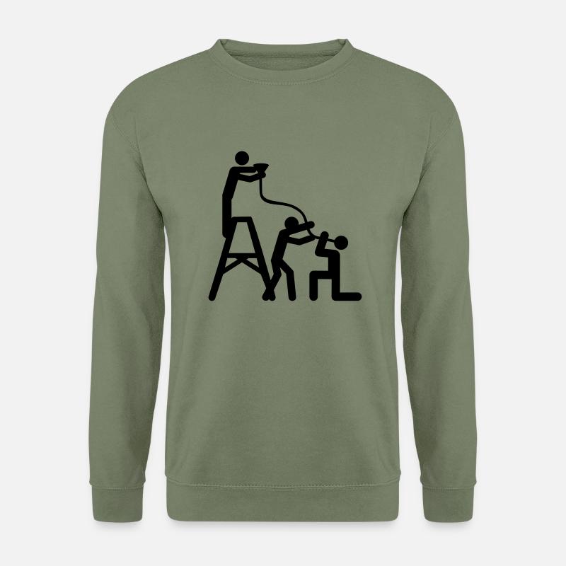 drinking_hard__f1 - Unisex Pullover - Armeegrün