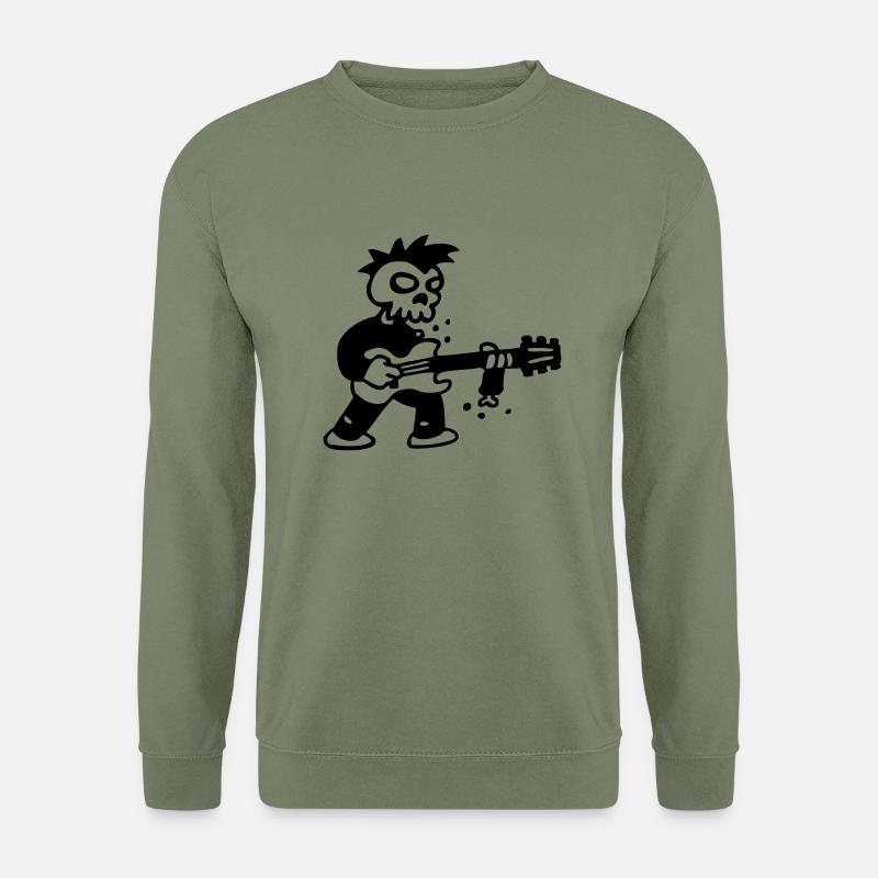 punk music zombi - Unisex Pullover - Armeegrün
