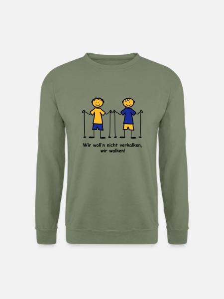 Walking - Unisex Pullover - Armeegrün
