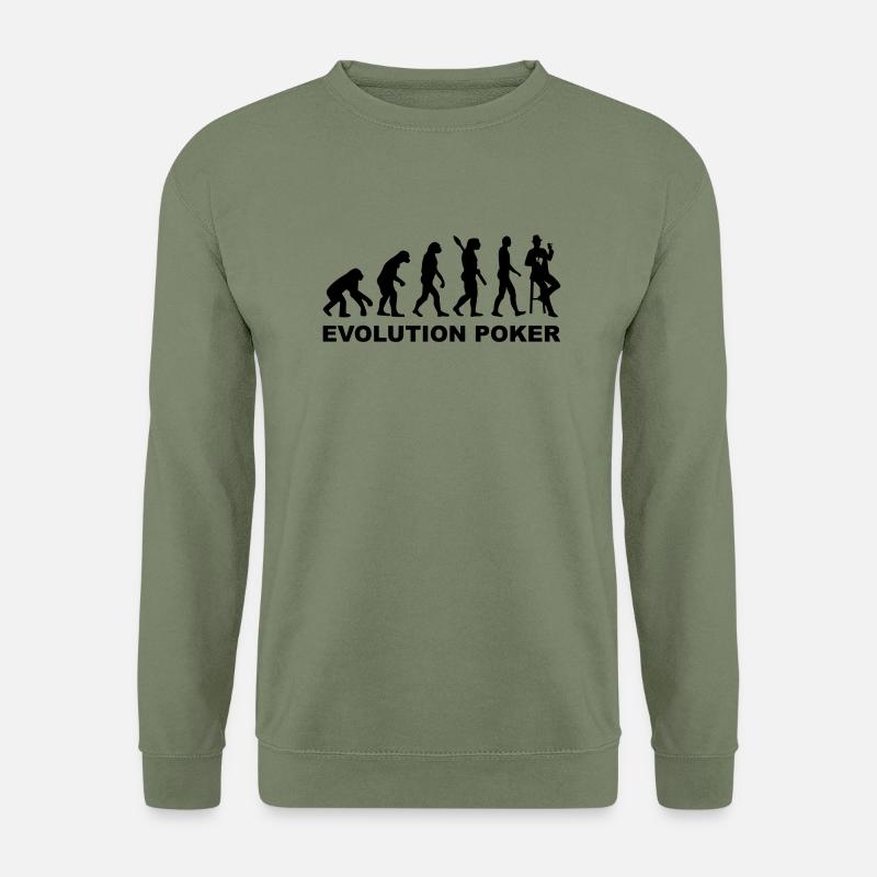 Evolution Poker - Unisex Sweatshirt - army green